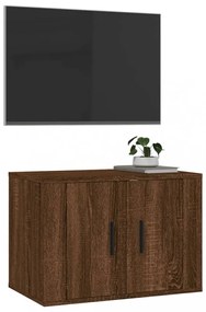 barna tölgy színű fali TV-szekrény 57 x 34,5 x 40 cm