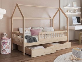 Gyerekágy 90 cm Potako (bükk) (ágyráccsal) (tárolóhellyel). 1103339