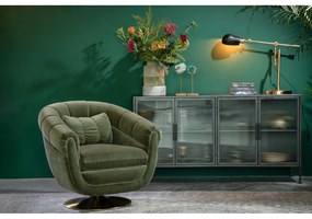 Memeber olívazöld bársony fotel - Dutchbone