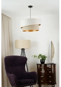 Brilagi - Csillár zsinóron VEGAS SHINE 1xE27/15W/230V átm. 50 cm krémes/bézs