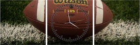 Kép - Futball (órával) (90x30 cm)
