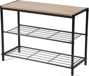 Fekete acél cipőtartó 63x44x30 cm Asten – Bonami Essentials