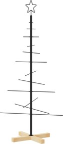 vidaXL fekete fém karácsonyfa alap dekorációhoz 120 cm