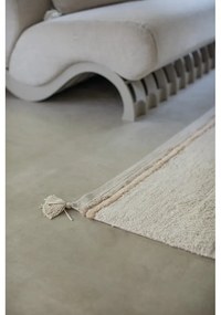 Krémszínű mosható kézi szövésű pamut szőnyeg 200x300 cm Bloom Natural – Lorena Canals