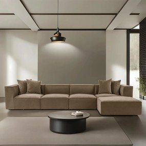 Sarokkanapé Sora (L1-O1-O1-1R-POUFFE ) - Barna