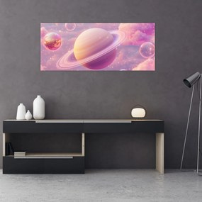 Kép - Rózsaszín bolygó (120x50 cm)