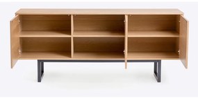 Camden Diamond komód tölgy dekorral, 175 x 75 cm - Woodman