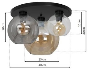 Mennyezeti lámpa SOFIA 3xE27/60W/230V mix