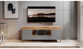Tv szekrény/asztal Giuseppo  (lancester tölgy + szürke). 1098649