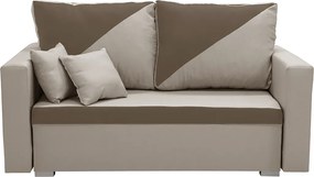 ASTRA2 Kétszemélyes kinyitható kanapé Bézs/barna