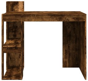 füstös tölgy színű szerelt fa irodai asztal 103,5x56,5x94 cm