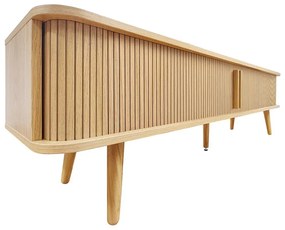 Natúr színű TV-állvány tölgyfa dekorral 178x50x40 cm Rove – Woodman