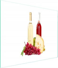 Üveg Vágódeszka 52x30 Bor Edzett Üveg