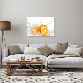 Üveg kép - Lédús narancsok (70x50 cm)
