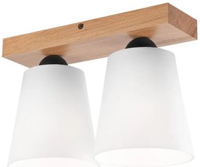 Felületre szerelhető csillár LULA 2xE27/60W/230V tölgy