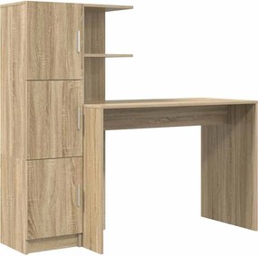 vidaXL Asztal 2 pcs Sonoma tölgy