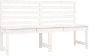 vidaXL fehér tömör fenyőfa kerti pad 157,5 cm