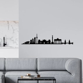 Berlin fém fali dekoráció, 119×24 cm