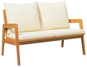 Kerti Pad párnákkal 115x65x71 cm Tömör Akácfa