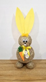 Sárga Húsvéti Nyuszi Nagy Széna figura Húsvétra