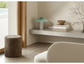 Sárga-ezüstszínű dimmelhető asztali lámpa textil búrával (magasság 36 cm) Taite – Blomus