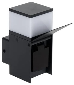 Kanlux 38761-Kültéri fali lámpa aljzattal DASTEN 1xG9/11W/230V IP44 antracit