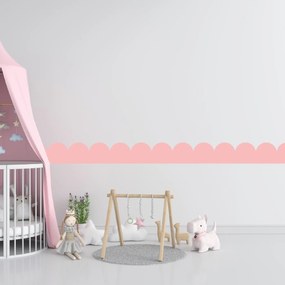 PIPPER. Textil öntapadó tapéta - Mini Ív - Candy rózsaszín színű Szín: Sápadt