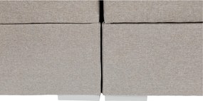 Boxspring típusú ágy 180x200, szürkésbarna taupe, FERATA TV KOMFORT