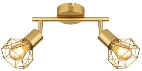 Globo 54802GB-2 - spotlámpa XARA I 2xE14/40W/230V arany