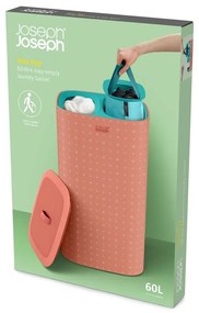 Rózsaszín textil szennyeskosár 60 l Tota Pop – Joseph Joseph