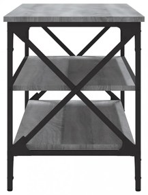 szürke sonoma színű szerelt fa TV-szekrény 100x40x50 cm