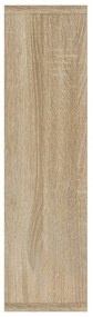 sonoma tölgy tükrös szekrény LED-ekkel 76 x 15 x 55 cm