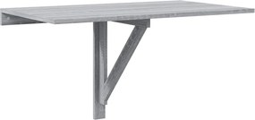 vidaXL szürke sonoma szerelt fa összecsukható fali asztal 100x60x56 cm