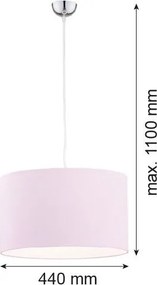 ARGON 4136 MAGIC Ernyős Függesztett Lámpa Króm, Rózsaszín E27 IP20