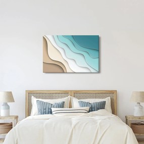 Absztrakt kép a tenger partján (90x60 cm)