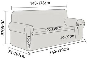 4Home Magic clean elasztikus ülőgarnitúrahuzat barna, 145 - 185 cm