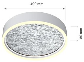 Wofi 9002-103M - LED Dimmelhető mennyezeti lámpa BORDEAUX LED/37W/230V ezüst