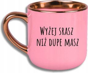 Bögre Rózsaszín Elegáns Nagy Vicces Ajándék Fent