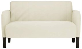krém bársony loveseat kanapé 109 cm