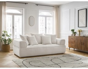 Bézs zsenília kanapé 237 cm Whesley – Bobochic Paris