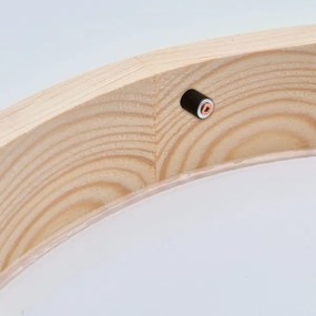 Mennyezeti lámpa NATURAL SLIM 1xE27/60W/230V ø 27 cm fenyő