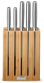 Rozsdamentes acél kés készlet tartóval 5 db-os Elevate Bamboo – Joseph Joseph
