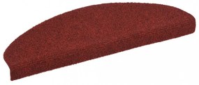 10 db piros tűlyukasztott öntapadó lépcsőszőnyeg 65 x 21 x 4 cm