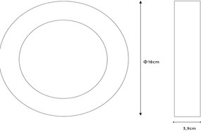 Lucide 28116/18/30 - BRICE LED fürdőszobai lámpa LED/12W/230V IP44 fekete