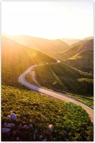 Poszterek 80x120 Út Erdő Hegyek