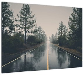 Egy út képe az esőben (70x50 cm)