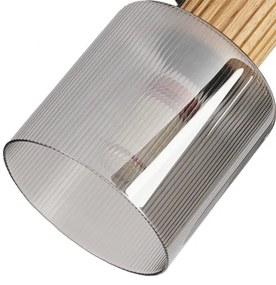 Brilagi - HYGGE spotlámpa 3xE14/15W/230V kaucsukfa/füstszínű