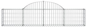3 db íves horganyzott vas gabion kosár 200x30x40/60 cm