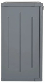 szürke PP rattan kerti tárolószekrény 65 x 45 x 88 cm