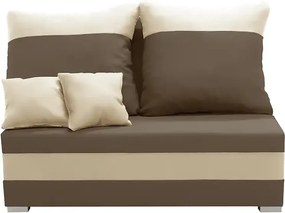 GUSTO2 Kétszemélyes kinyitható kanapé Világosbarna/krém